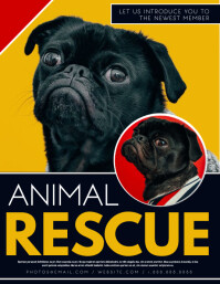 Animal Rescue Table Banner Animal Rescue Template | PosterMyWall
