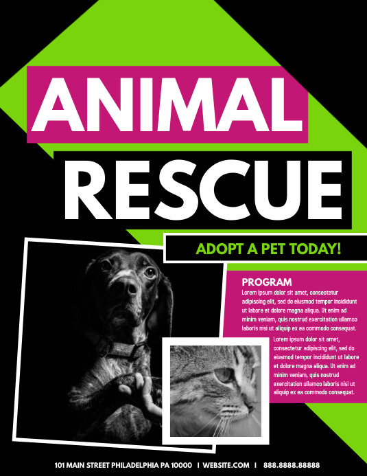 Animal Rescue Template PosterMyWall Animal Rescue Template PosterMyWall