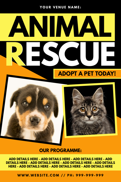 Angry Rescue Poster Animal Rescue Poster
