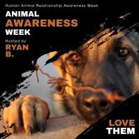 Animal Rights Awareness Event Instagram Post Template