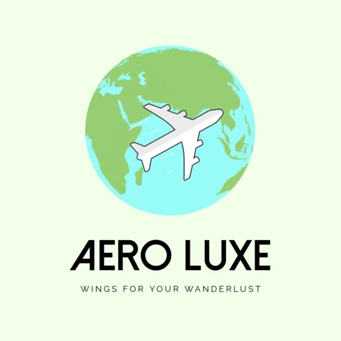 Animated Air Travel Booking Logo | Dynamic Airline, Flight & Reservation Branding Template 徽标