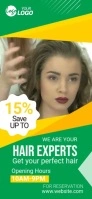 Animated beauty hair salon ad Snapchat Geofilter template