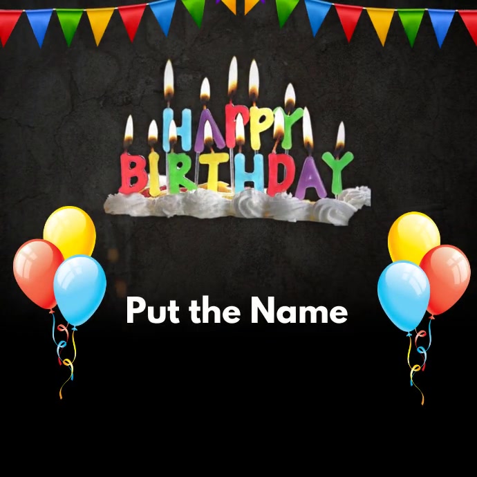 Animated birthday card Template | PosterMyWall