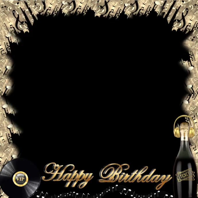 Animated Birthday Instagram Overlay (1) template