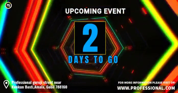 Copy of Animated Black Event Countdown Facebook Shared Image Video ...