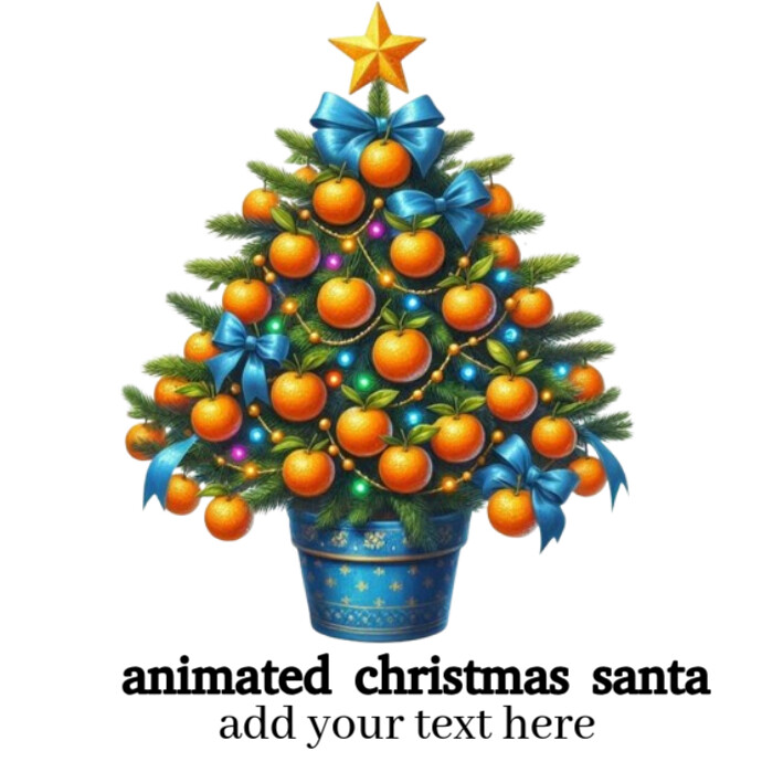 animated christmas santa Template | PosterMyWall
