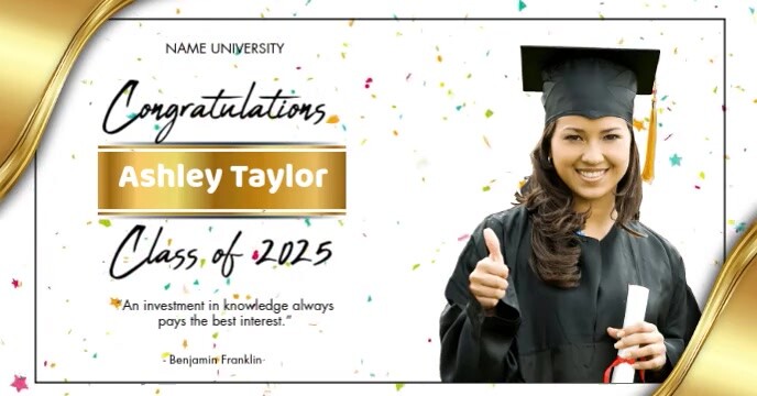 animated graduation banner Ikhava Yomcimbi WeFacebook template