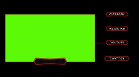 animated screen overlay Digital Display (16:9) template