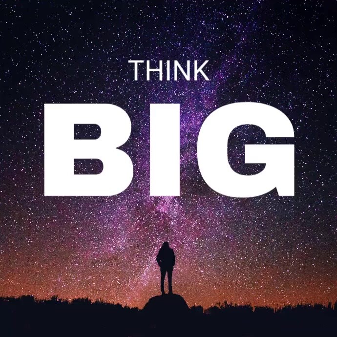 Copy of Animated Think Big Motivational Instagram Quote Post | PosterMyWall