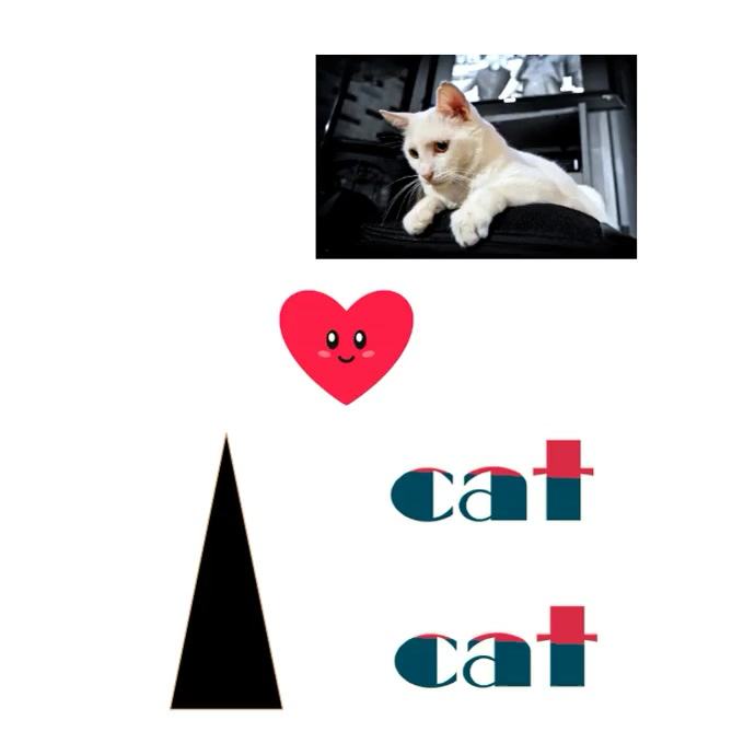 Postal Design Animated White Modern & Minimal Cute Cat Graphic Instagram Post Video ...