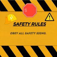 Orange Safety Awareness Instagram-Beitrag Template