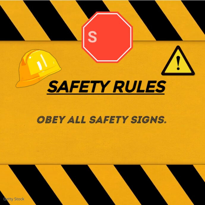 Animated work safety tips Template | PosterMyWall