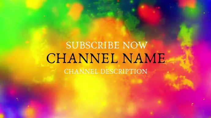 Animated YouTube Channel Art Template