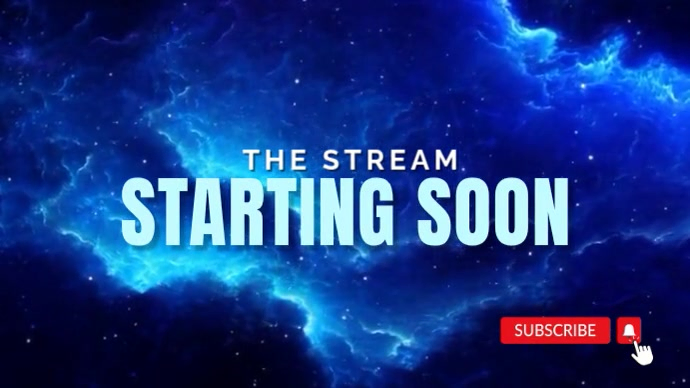 Stream Starting Soon Template | PosterMyWall