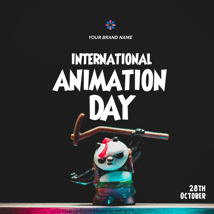 animation day 28th October Template | PosterMyWall