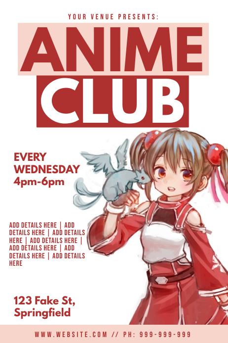 Anime Poster Template