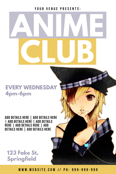 Anime Poster Template