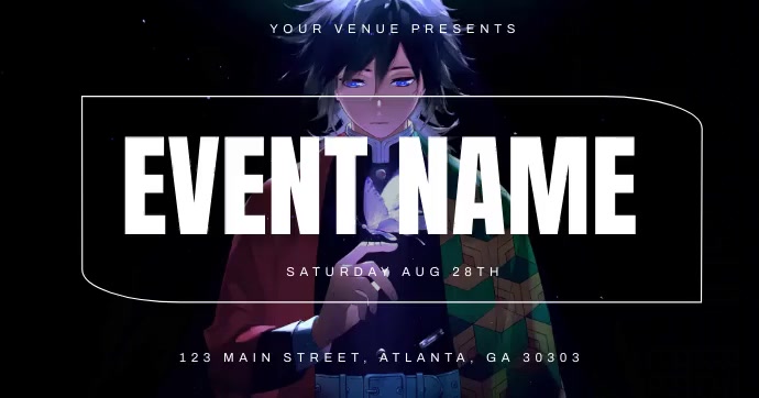 Copy of anime event flyer design facebook | PosterMyWall