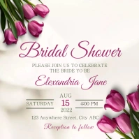 Anniversary, wedding, event, bridal shower Instagram-bericht template