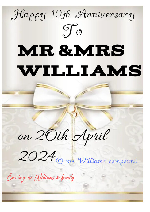 Anniversary card Template | PosterMyWall