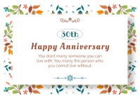 anniversary card template Postcard