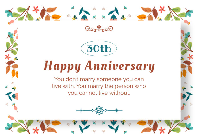 Anniversary Card Template PosterMyWall
