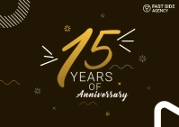 Anniversary Celebration Postcard template