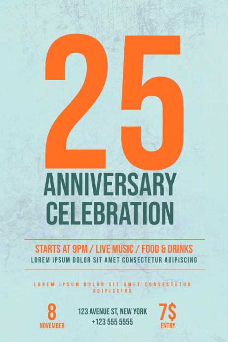 Customize 2 080 Anniversary Templates Postermywall