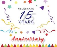 Anniversary Celebration Medium Rectangle template