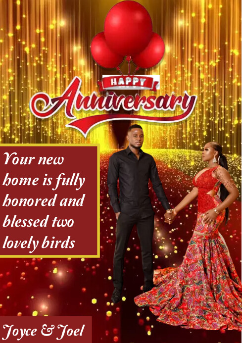 Anniversary Template PosterMyWall