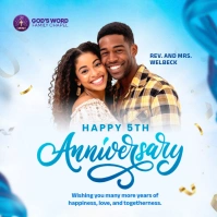 anniversary Instagram na Post template