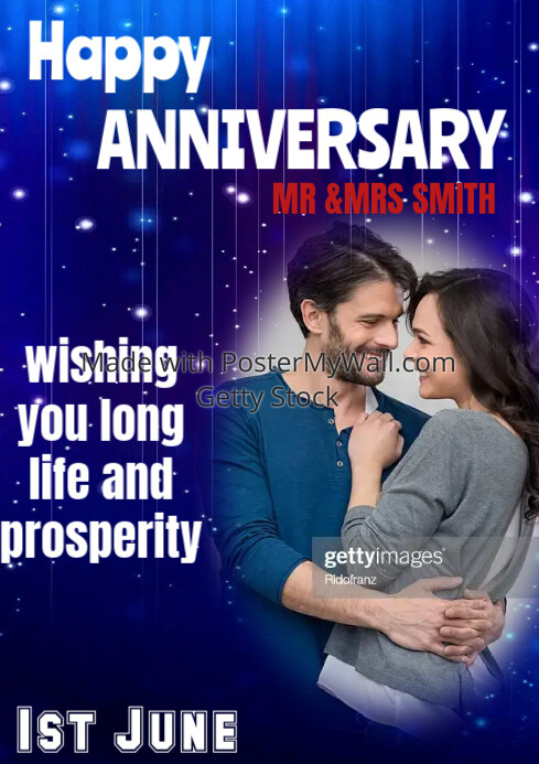 Anniversary Template PosterMyWall