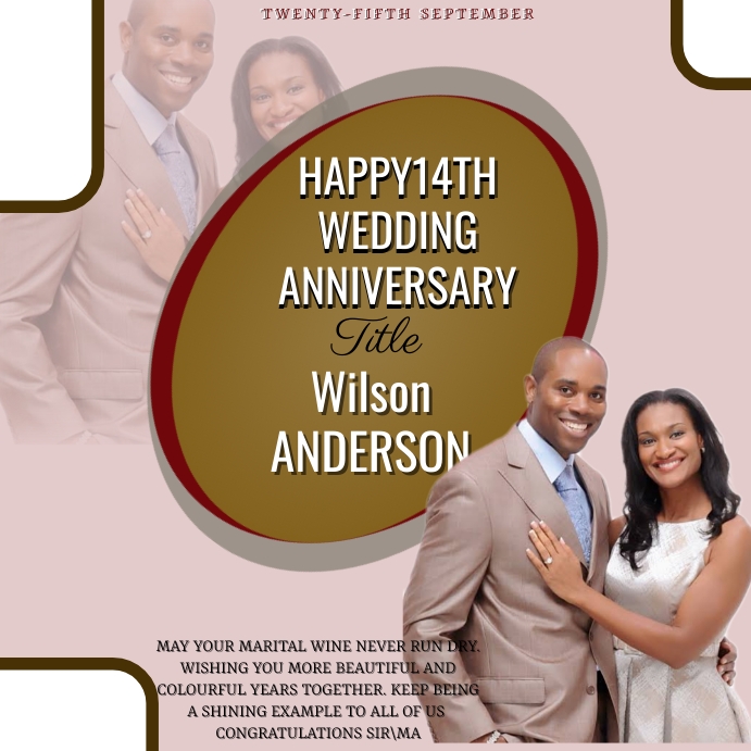 ANNIVERSARY Instagram Post template