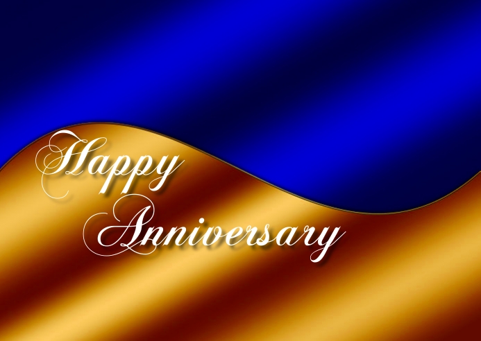 anniversary Postal template