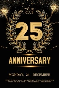 Anniversary Баннер 4' × 6' template