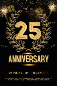 Anniversary Banner 4' × 6' template