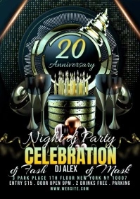 ANNIVERSARY FLYER A4 template