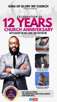 Anniversary flyer Instagram Story template