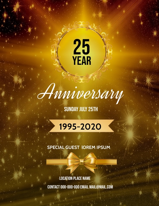 Anniversary Flyer Template PosterMyWall