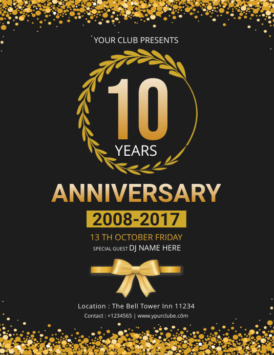 Anniversary Flyer Template PosterMyWall