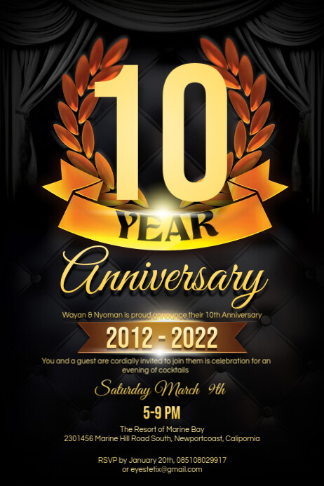 Anniversary Flyer / Poster Template | PosterMyWall