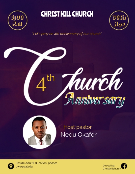 Anniversary flyer template | PosterMyWall