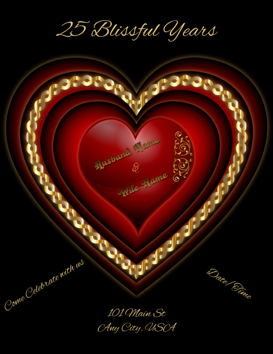 Anniversary Invite Flyer Template PosterMyWall