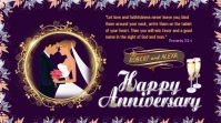 anniversary marriage wedding Digital Display (16:9) template