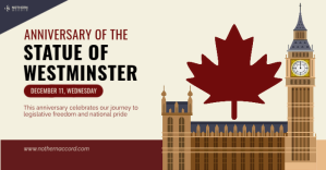 Anniversary of Statute of Westminster delt Facebook-billede template