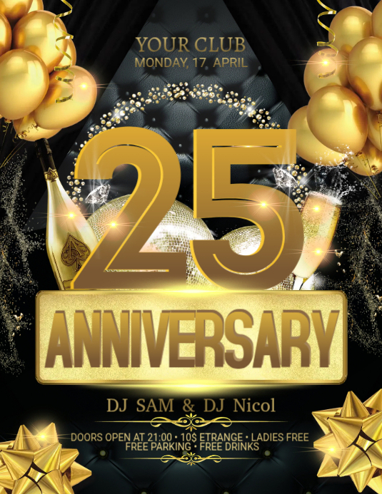Anniversary Poster Template | PosterMyWall