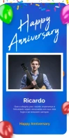 Anniversary Poster Happy Anniversary Roll Up Banner 3' × 6' template