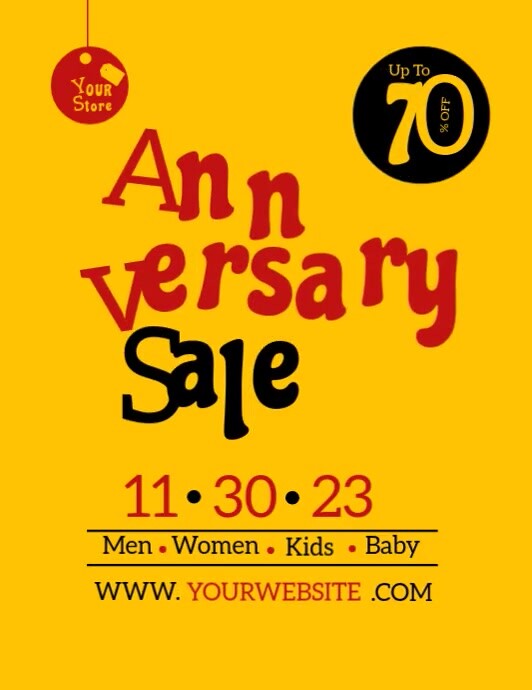 Anniversary Sale Template | PosterMyWall