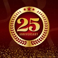 Anniversary Years 25th Instagram na Post template