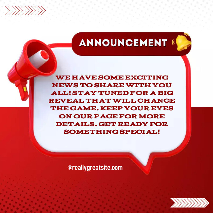 Announcement Template | PosterMyWall